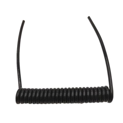 Feder-Netzkabel， 3-adriges Spiral-Elektrokabel, 0,5 mm², quadratisch, 2,5m, 7, Federdraht, schwarzes Netzkabel, ausziehbarer Draht, einziehbare Spule(Line length 7.5 meter 3 core 17AWG) von WDBDFCD