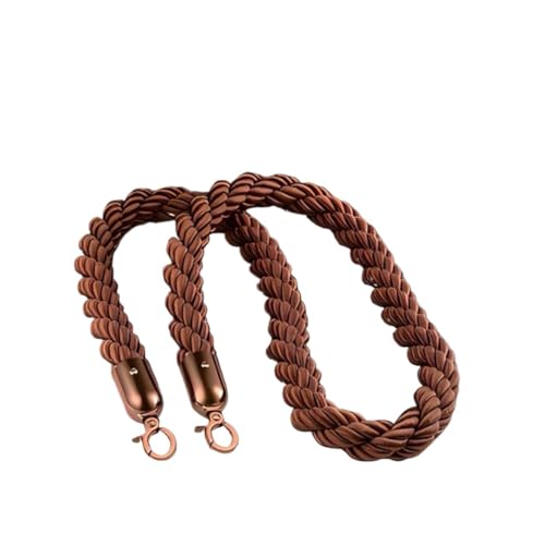 Geflochtenes Stützseil ， Bronze geflochtenes/gedrehtes Absperrseil for die Menschenmenge, for Warteschlangen mit goldenem Haken(2.1m/7ft/84in) von WDBDFCD