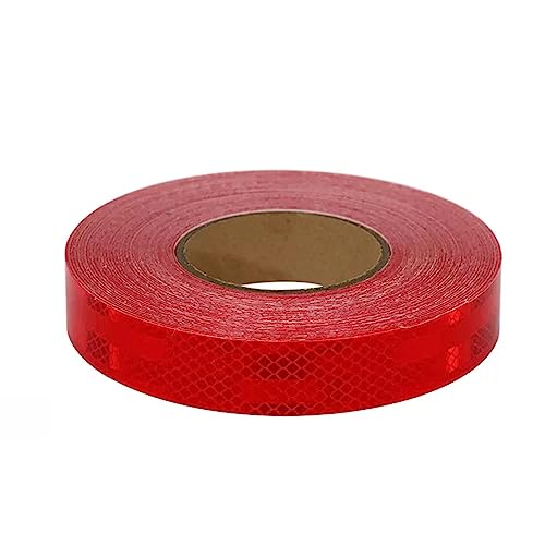 Reflektierendes Band für den Außenbereich, wasserd Diamant 45 Meter x 3 cm Warnband, Klebeband, Fahrrad Motorrad Auto Dekoration Reflektierende Aufkleber(Red) von WDBDFCD