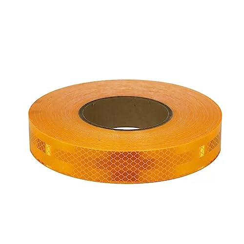 Reflektierendes Band für den Außenbereich, wasserd Diamant 45 Meter x 3 cm Warnband, Klebeband, Fahrrad Motorrad Auto Dekoration Reflektierende Aufkleber(Yellow) von WDBDFCD