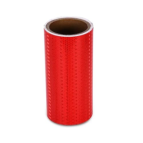 Reflektierendes Band für den Außenbereich, wasserd Reflektierendes Warnband 300x20 cm Selbstklebendes Band Outdoor Reflektierende Aufkleber for Fahrrad Motorrad Auto Dekoration(Red) von WDBDFCD