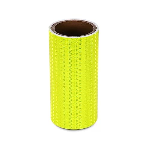 Reflektierendes Band für den Außenbereich, wasserd Reflektierendes Warnband 300x20 cm Selbstklebendes Band Outdoor Reflektierende Aufkleber for Fahrrad Motorrad Auto Dekoration(Yellow) von WDBDFCD