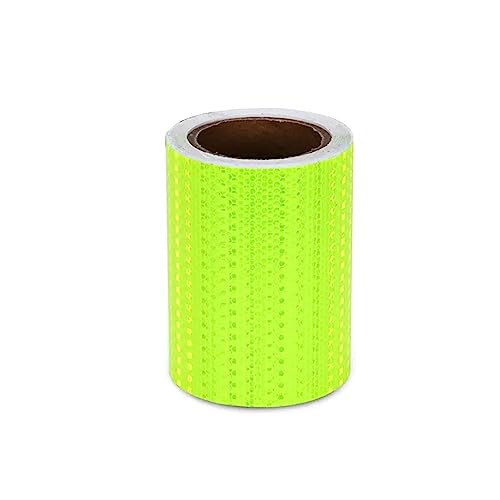 Reflektierendes Band für den Außenbereich, wasserd Reflektorband Warnband 10 Meter x 15 cm Selbstklebendes Klebeband Reflektierende Aufkleber for Fahrrad Motorrad Auto Dekoration(Green) von WDBDFCD