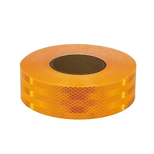 Reflektierendes Band für den Außenbereich, wasserdicht, Diamant Reflektierendes Band Warnband Fahrrad Motorrad Auto Dekoration Reflektierende Aufkleber(Yellow) von WDBDFCD