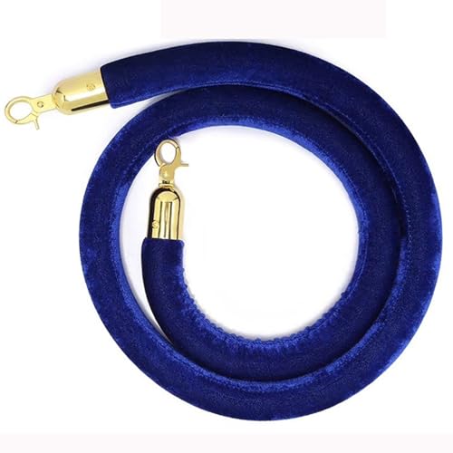 Samt-Stangenseil， Absperr-Warteschlange, Samt-Absperrseil for Theater-Eröffnungen(Blue,0.9m/3ft/36in) von WDBDFCD
