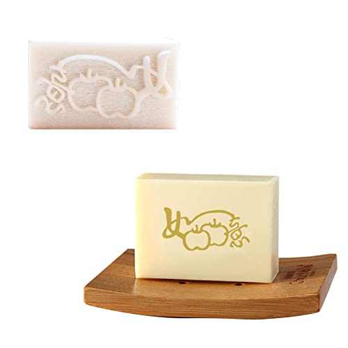 WonDerfulC Natürliche Handgemachte Seife Muster Mini Seife DIY Stempel Siegel Naturharz Mini Druck DIY Handgemachte Seife Stempel Harz Mini Stempel (Apfel) von WDC