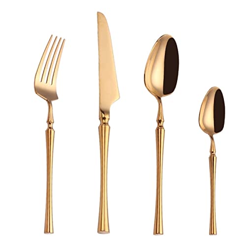 WDCDYQDH Besteck-Sets Goud Besteck-Set 4/5 Stück Edelstahl Gouden Messer Gabeln Löffel Küche Geschirr Geschirr WDCDYQDH Besteck-Sets Goud Besteck-Set 4/5 Stück Edelstahl Gouden Messer Gabeln Löffel Küche Geschirr Geschirr von WDCDYQDH