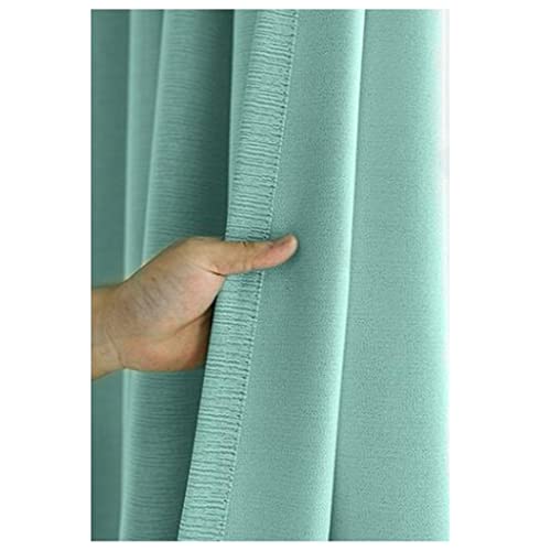 WDCDYQDH Verdicken Sie Vorhänge Schwarzout Licht Schlafzimmer Modern Luxus Stil 2 Panele anbringbar Typ Home Decor Isolierung (hellblau CE) AC von WDCDYQDH
