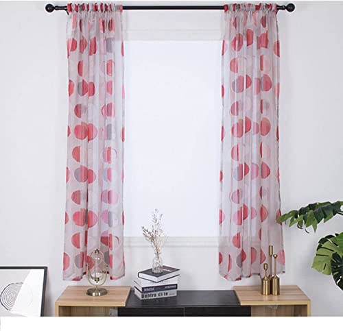WDCDYQDH Vorhang Voile Vorhänge Transparente Vorhänge Panel Geometrie Gemusterte Fensterbehandlungen Draperie (#c 135 * 200 cm) 135 * 200 von WDCDYQDH