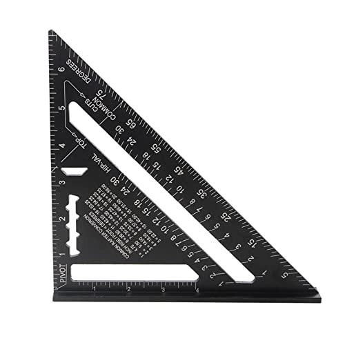 Aluminiumlegierung Hochpräzises, Aluminiumlegierung Dreieck, Speed ​​Square, Aluminium Dreieck Lineal, Für Ingenieur, Zimmermannschaft, Rahmen, Dachdecken, Bauen Und Umbau Projekte von WDDP