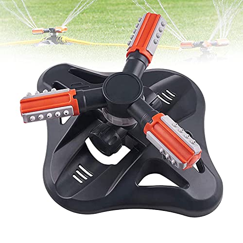 Automatische Rotierende Sprinkler, Rasensprenger, Garten Sprinkler Set, 3 Arm Sprenger, Automatische 360 Grad Rotierende Gartensprinkler, für Bewässerungssystem für Rasen, Pflanzen, Blumen, Gemüse von Whcctl