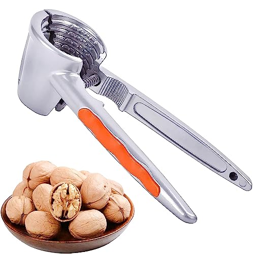 Nussknacker, walnüsse haselnuss, nussknacker mit rutschfeste Silikon Griff, Nußknacker Nut Cracker, robuster Zinkdruckguss mit sehr guter Kraftübertragung, für Walnut Mandeln Haselnüsse Pistazien von WDEC