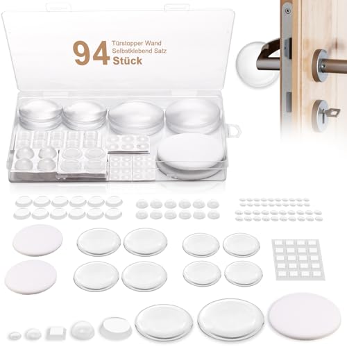 94 Stück Türstopper Wand Selbstklebend Transparent mit Reiseetui 8 Größen Selbstklebende Elastikpuffer Türpuffer Schutzpuffer Möbel Gummipuffer Selbstklebend Anschlagdämpfer für Türen Schränke Möbel 94 Stück Türstopper Wand Selbstklebend Transparent mit Reiseetui 8 Größen Selbstklebende Elastikpuffer Türpuffer Schutzpuffer Möbel Gummipuffer Selbstklebend Anschlagdämpfer für Türen Schränke Möbel von WDFCN