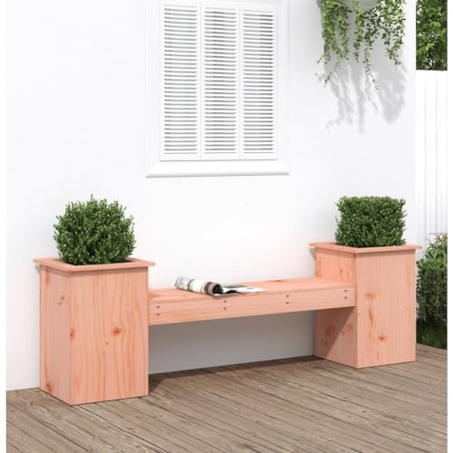 Gartenbank mit Pflanzkübeln Douglasienholz 184.5x39.5x56.5cm Outdoor Sitzbank mit Blumenkasten Terrassenmöbel Gartenmöbel wetterfest langlebig 2-in-1 Design Gartenbank mit Pflanzkübeln Douglasienholz 184.5x39.5x56.5cm Outdoor Sitzbank mit Blumenkasten Terrassenmöbel Gartenmöbel wetterfest langlebig 2-in-1 Design von WDGJJFECNMUEHI