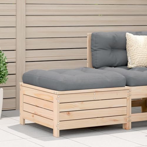 Gartenhocker mit Kissen Massivholz Kiefer Outdoor Hocker für Garten Terrasse Balkon - Robuster Kiefernholz Hocker mit Latten-Design Anthrazit Kissen - Modulares Design als oder Couchtisch nutzbar Gartenhocker mit Kissen Massivholz Kiefer Outdoor Hocker für Garten Terrasse Balkon - Robuster Kiefernholz Hocker mit Latten-Design Anthrazit Kissen - Modulares Design als oder Couchtisch nutzbar von WDGJJFECNMUEHI