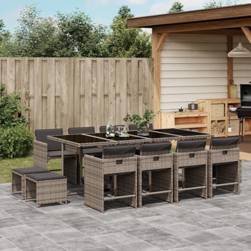 WDGJJFECNMUEHI 11-TLG. Garten-Essgruppe mit Kissen Braun Poly Rattangartenmöbel Set Garten Lounge gartenmöbelset gartenmöbel Set loungeGeeignet für Gartenterrassen WDGJJFECNMUEHI 11-TLG. Garten-Essgruppe mit Kissen Braun Poly Rattangartenmöbel Set Garten Lounge gartenmöbelset gartenmöbel Set loungeGeeignet für Gartenterrassen von WDGJJFECNMUEHI