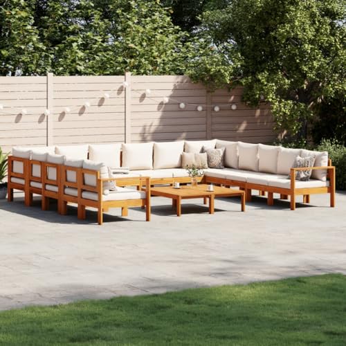 WDGJJFECNMUEHI 11-TLG. Garten-Essgruppe mit Kissen Schwarz Poly Rattangarten Lounge gartenmöbelset gartenmöbel Set Lounge gartenmöbel setGeeignet für Gartenterrassen von WDGJJFECNMUEHI