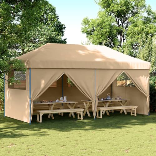 WDGJJFECNMUEHI 17-TLG. Garten-Essgruppe mit Kissen Braun Poly Rattangartenmöbel Set gartenmöbelset Garten Lounge gartenmöbel Set loungeGeeignet für Gartenterrassen von WDGJJFECNMUEHI
