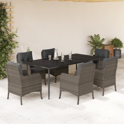 WDGJJFECNMUEHI 5-TLG. Garten-Essgruppe mit Kissen Grau Poly Rattangartenmöbel Set Lounge gartenmöbelset Garten Lounge gartenmöbel setGeeignet für Gartenterrassen WDGJJFECNMUEHI 5-TLG. Garten-Essgruppe mit Kissen Grau Poly Rattangartenmöbel Set Lounge gartenmöbelset Garten Lounge gartenmöbel setGeeignet für Gartenterrassen von WDGJJFECNMUEHI