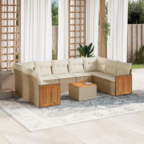 WDGJJFECNMUEHI 5-TLG. Garten-Essgruppe mit Kissen Grau Poly Rattangartenmöbel Set gartenmöbel Set Lounge Garten Lounge gartenmöbelsetGeeignet für Gartenterrassen von WDGJJFECNMUEHI