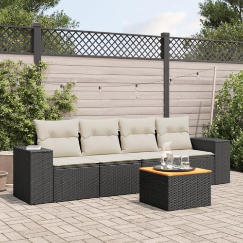 WDGJJFECNMUEHI 5-TLG. Garten-Essgruppe mit Kissen Grau Poly Rattangartenmöbelset gartenmöbel Set Garten Lounge gartenmöbel Set loungeGeeignet für Gartenterrassen WDGJJFECNMUEHI 5-TLG. Garten-Essgruppe mit Kissen Grau Poly Rattangartenmöbelset gartenmöbel Set Garten Lounge gartenmöbel Set loungeGeeignet für Gartenterrassen von WDGJJFECNMUEHI