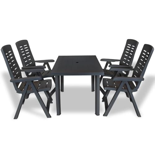 WDGJJFECNMUEHI 7-TLG. Garten-Essgruppe mit Kissen Braun Poly Rattangartenmöbelset Garten Lounge gartenmöbel Set gartenmöbel Set loungeGeeignet für Gartenterrassen von WDGJJFECNMUEHI