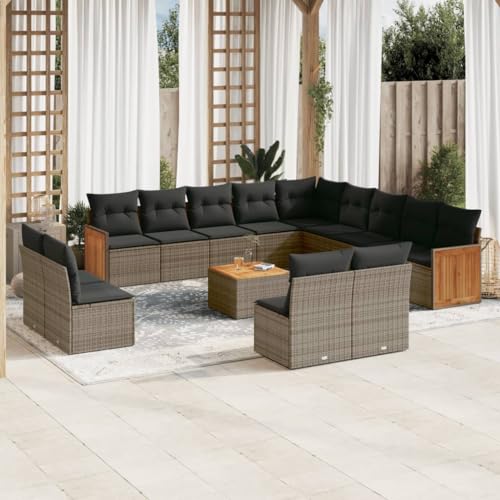 WDGJJFECNMUEHI 7-TLG. Garten-Essgruppe mit Kissen Grau Poly Rattangartenmöbel Set Lounge gartenmöbelset gartenmöbel Set Garten loungeGeeignet für Gartenterrassen WDGJJFECNMUEHI 7-TLG. Garten-Essgruppe mit Kissen Grau Poly Rattangartenmöbel Set Lounge gartenmöbelset gartenmöbel Set Garten loungeGeeignet für Gartenterrassen von WDGJJFECNMUEHI