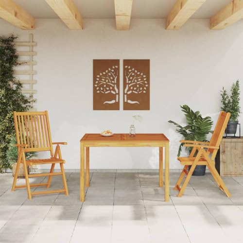 WDGJJFECNMUEHI 9-TLG. Garten-Essgruppe Massivholz Akaziegarten Lounge gartenmöbelset gartenmöbel Set gartenmöbel Set loungeGeeignet für Gartenterrassen von WDGJJFECNMUEHI