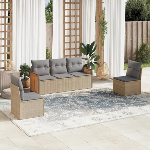 WDGJJFECNMUEHI 9-TLG. Garten-Essgruppe mit Kissen Grau Poly Rattangartenmöbel Set Garten Lounge gartenmöbelset gartenmöbel Set loungeGeeignet für Gartenterrassen WDGJJFECNMUEHI 9-TLG. Garten-Essgruppe mit Kissen Grau Poly Rattangartenmöbel Set Garten Lounge gartenmöbelset gartenmöbel Set loungeGeeignet für Gartenterrassen von WDGJJFECNMUEHI