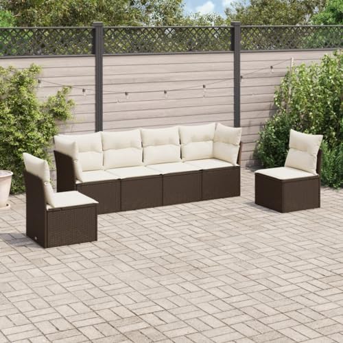 WDGJJFECNMUEHI 9-TLG. Garten-Essgruppe mit Kissen Grau Poly Rattangartenmöbel Set Lounge gartenmöbel Set Garten Lounge gartenmöbelsetGeeignet für Gartenterrassen von WDGJJFECNMUEHI