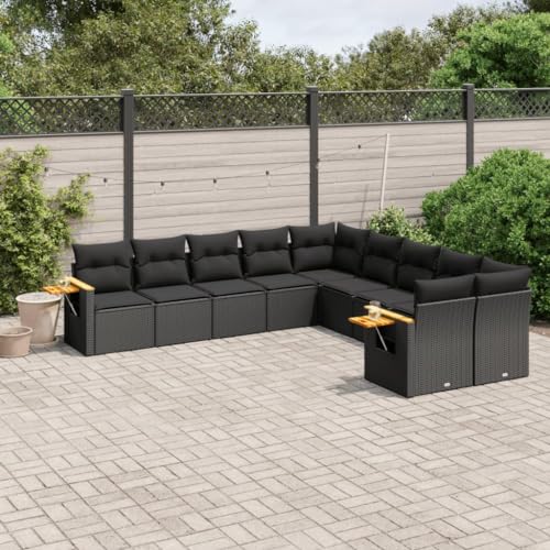 WDGJJFECNMUEHI 9-TLG. Garten-Essgruppe mit Kissen Schwarz Poly Rattangarten Lounge gartenmöbelset gartenmöbel Set gartenmöbel Set loungeGeeignet für Gartenterrassen WDGJJFECNMUEHI 9-TLG. Garten-Essgruppe mit Kissen Schwarz Poly Rattangarten Lounge gartenmöbelset gartenmöbel Set gartenmöbel Set loungeGeeignet für Gartenterrassen von WDGJJFECNMUEHI
