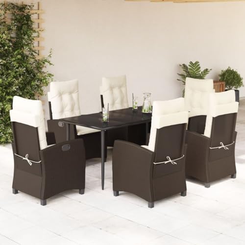 WDGJJFECNMUEHI 9-TLG. Garten-Essgruppe mit Kissen Schwarz Poly Rattangartenmöbel Set Garten Lounge gartenmöbelset gartenmöbel Set loungeGeeignet für Gartenterrassen WDGJJFECNMUEHI 9-TLG. Garten-Essgruppe mit Kissen Schwarz Poly Rattangartenmöbel Set Garten Lounge gartenmöbelset gartenmöbel Set loungeGeeignet für Gartenterrassen von WDGJJFECNMUEHI