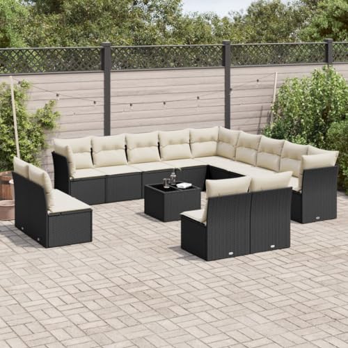 WDGJJFECNMUEHI 9-TLG. Garten-Essgruppe mit Kissen Schwarz Poly Rattangartenmöbelset gartenmöbel Set gartenmöbel Set Lounge Garten loungeGeeignet für Gartenterrassen WDGJJFECNMUEHI 9-TLG. Garten-Essgruppe mit Kissen Schwarz Poly Rattangartenmöbelset gartenmöbel Set gartenmöbel Set Lounge Garten loungeGeeignet für Gartenterrassen von WDGJJFECNMUEHI