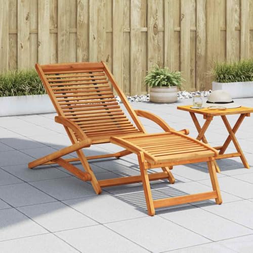 WDGJJFECNMUEHI Akazie Liegestuhl mit Fußteil Klappbar aus Massivholz - Wetterfeste Gartenliege für Terrasse Balkon Ergonomische Holz Sonnenliege mit Fußstütze - 150x70x69 cm faltbar WDGJJFECNMUEHI Akazie Liegestuhl mit Fußteil Klappbar aus Massivholz - Wetterfeste Gartenliege für Terrasse Balkon Ergonomische Holz Sonnenliege mit Fußstütze - 150x70x69 cm faltbar von WDGJJFECNMUEHI