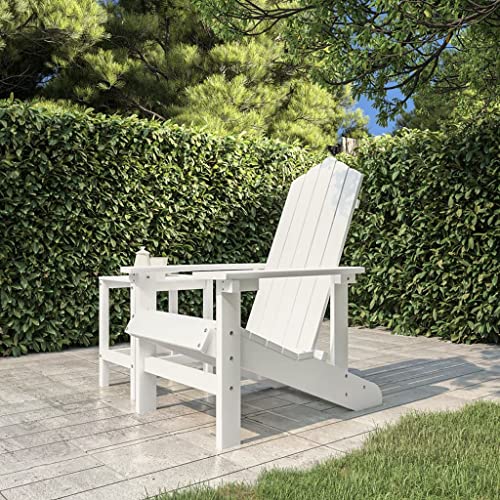 WDGJJFECNMUEHI Balkon Stuhl bequem campingstühle klappbarAdirondack-Gartenstuhl HDPE WeißGeeignet für Gärten, Terrassen und Balkone von WDGJJFECNMUEHI