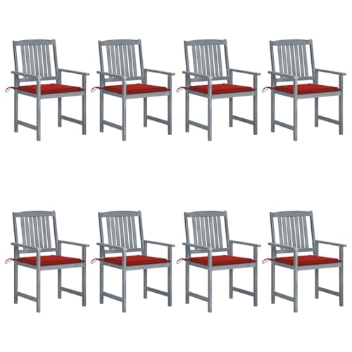 WDGJJFECNMUEHI Balkon Stuhl bequem campingstühle klappbarGartenstühle mit Kissen 8 STK. Massivholz Akazie GrauGeeignet für Gärten, Terrassen und Balkone WDGJJFECNMUEHI Balkon Stuhl bequem campingstühle klappbarGartenstühle mit Kissen 8 STK. Massivholz Akazie GrauGeeignet für Gärten, Terrassen und Balkone von WDGJJFECNMUEHI