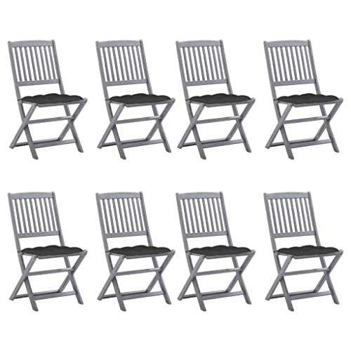 WDGJJFECNMUEHI Balkon Stuhl bequem campingstühle klappbarKlappbare Gartenstühle 8 STK. mit Kissen Massivholz AkazieGeeignet für Gärten, Terrassen und Balkone WDGJJFECNMUEHI Balkon Stuhl bequem campingstühle klappbarKlappbare Gartenstühle 8 STK. mit Kissen Massivholz AkazieGeeignet für Gärten, Terrassen und Balkone von WDGJJFECNMUEHI