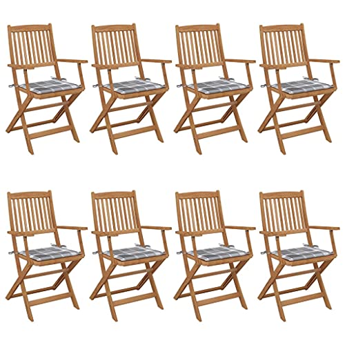 WDGJJFECNMUEHI Balkon Stuhl bequem campingstühle klappbarKlappbare Gartenstühle 8 STK. mit Kissen Massivholz AkazieGeeignet für Gärten, Terrassen und Balkone WDGJJFECNMUEHI Balkon Stuhl bequem campingstühle klappbarKlappbare Gartenstühle 8 STK. mit Kissen Massivholz AkazieGeeignet für Gärten, Terrassen und Balkone von WDGJJFECNMUEHI