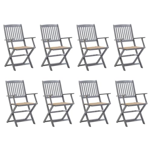 WDGJJFECNMUEHI Balkon Stuhl klappbar gartenstühle holzKlappbare Gartenstühle 8 STK. mit Kissen Massivholz AkazieGeeignet für Gärten, Terrassen und Balkone WDGJJFECNMUEHI Balkon Stuhl klappbar gartenstühle holzKlappbare Gartenstühle 8 STK. mit Kissen Massivholz AkazieGeeignet für Gärten, Terrassen und Balkone von WDGJJFECNMUEHI