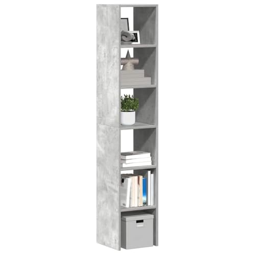 WDGJJFECNMUEHI Bücherregale 2Stk Stapelbar Betongrau 30x30x80cm Holzwerkstoff Regal Aufbewahrung Wohnzimmer Schlafzimmer Modern Stauraum Organizer von WDGJJFECNMUEHI