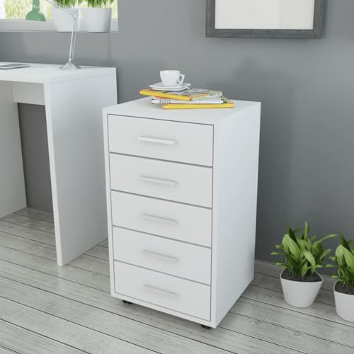 WDGJJFECNMUEHI Büroschubladenschrank auf Rollen 5 Schubladen Weiß Mobile Office Storage Cabinet with Wheels for Home Office and Kids Room Modern Design WDGJJFECNMUEHI Büroschubladenschrank auf Rollen 5 Schubladen Weiß Mobile Office Storage Cabinet with Wheels for Home Office and Kids Room Modern Design von WDGJJFECNMUEHI