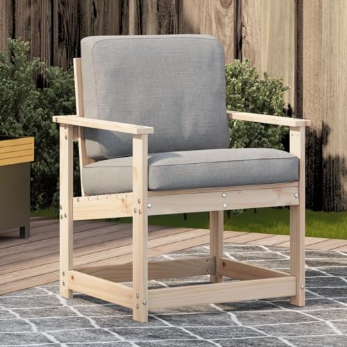 WDGJJFECNMUEHI Garden Chair 62x56x77 cm Solid Pine Wood with Armrests and Backrest, Rustic Outdoor Furniture for Patio, Terrace, Backyard, Durable and Comfortable Wooden Chair for Relaxing WDGJJFECNMUEHI Garden Chair 62x56x77 cm Solid Pine Wood with Armrests and Backrest, Rustic Outdoor Furniture for Patio, Terrace, Backyard, Durable and Comfortable Wooden Chair for Relaxing von WDGJJFECNMUEHI