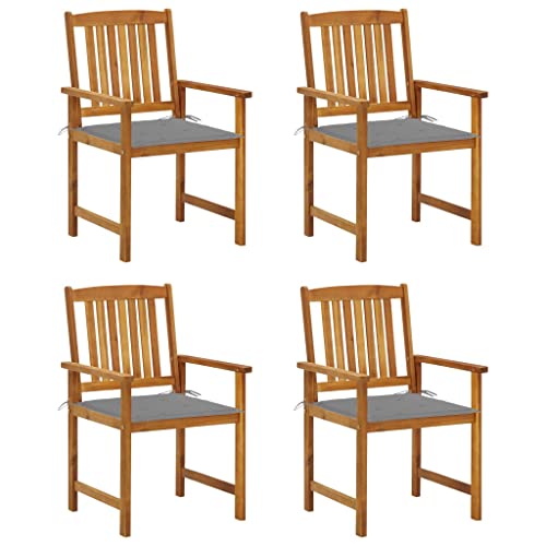 WDGJJFECNMUEHI Garden Chair Balcony Chair Teak Stuhl stühle gartenGartenstühle mit Kissen 4 STK. Massivholz AkazieGeeignet für Gärten, Terrassen und Balkone WDGJJFECNMUEHI Garden Chair Balcony Chair Teak Stuhl stühle gartenGartenstühle mit Kissen 4 STK. Massivholz AkazieGeeignet für Gärten, Terrassen und Balkone von WDGJJFECNMUEHI