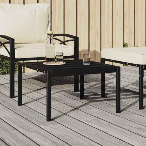 WDGJJFECNMUEHI Garden Coffee Table Schwarz 60x60x35 cm Steel Outdoor Modern Powder Coated Weatherproof Patio Terrace Furniture Durable Latten Design Easy to Clean WDGJJFECNMUEHI Garden Coffee Table Schwarz 60x60x35 cm Steel Outdoor Modern Powder Coated Weatherproof Patio Terrace Furniture Durable Latten Design Easy to Clean von WDGJJFECNMUEHI