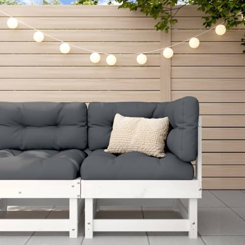 WDGJJFECNMUEHI Garden Corner Sofa White Solid Pine Wood Outdoor Modular Sectional Set for Patio Terrace Backyard Rustic Design Weather-Resistant Furniture Comfortable Seating 110kg Capacity WDGJJFECNMUEHI Garden Corner Sofa White Solid Pine Wood Outdoor Modular Sectional Set for Patio Terrace Backyard Rustic Design Weather-Resistant Furniture Comfortable Seating 110kg Capacity von WDGJJFECNMUEHI