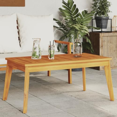 WDGJJFECNMUEHI Garden Dining Table 100x55x45 cm Solid Wood Acacia Outdoor Patio Furniture for Terrace Backyard Rustic Style Easy to Clean Weather Resistant WDGJJFECNMUEHI Garden Dining Table 100x55x45 cm Solid Wood Acacia Outdoor Patio Furniture for Terrace Backyard Rustic Style Easy to Clean Weather Resistant von WDGJJFECNMUEHI