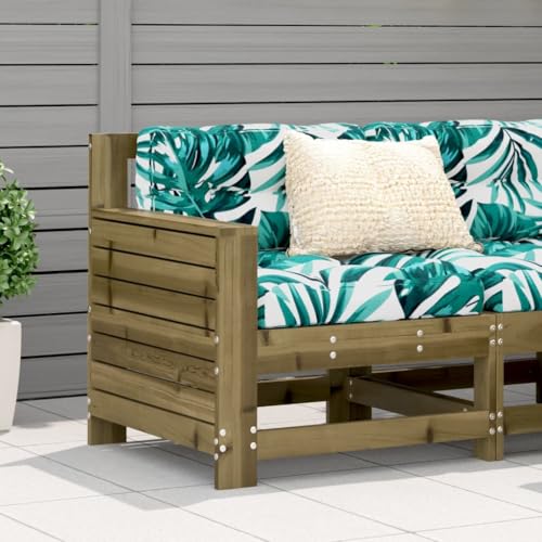 WDGJJFECNMUEHI Garden Sofa with Armrest Cushion Pressure Treated Pine Wood Outdoor Furniture Set for Patio Backyard Terrace Comfortable Modular Design Weather Resistant WDGJJFECNMUEHI Garden Sofa with Armrest Cushion Pressure Treated Pine Wood Outdoor Furniture Set for Patio Backyard Terrace Comfortable Modular Design Weather Resistant von WDGJJFECNMUEHI