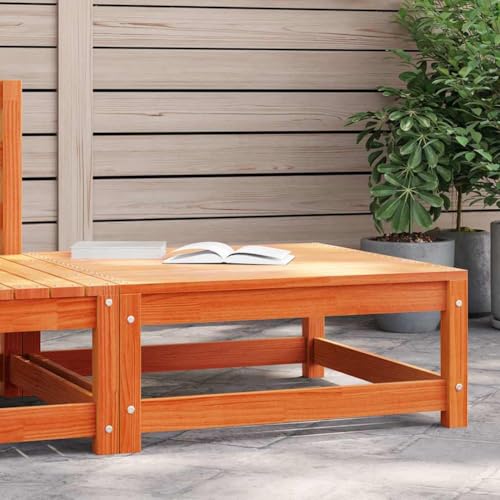WDGJJFECNMUEHI Garden Stool Wax Brown 70x70x30 cm Solid Pine Wood Outdoor Hocker for Patio Terrace Rustic Design Water-Resistant Slats Modular Furniture 110kg Capacity WDGJJFECNMUEHI Garden Stool Wax Brown 70x70x30 cm Solid Pine Wood Outdoor Hocker for Patio Terrace Rustic Design Water-Resistant Slats Modular Furniture 110kg Capacity von WDGJJFECNMUEHI