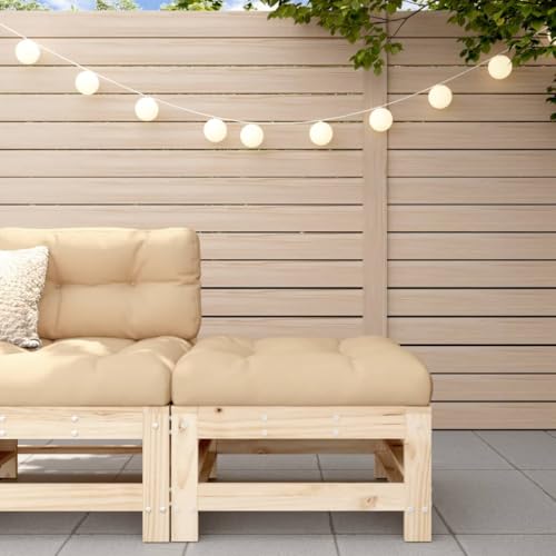 WDGJJFECNMUEHI Garden Stool with Cushion Solid Pine Wood Outdoor Bench for Patio Terrace Rustic Design Comfortable Seating 110kg Load Capacity Waterproof Oxford Fabric WDGJJFECNMUEHI Garden Stool with Cushion Solid Pine Wood Outdoor Bench for Patio Terrace Rustic Design Comfortable Seating 110kg Load Capacity Waterproof Oxford Fabric von WDGJJFECNMUEHI