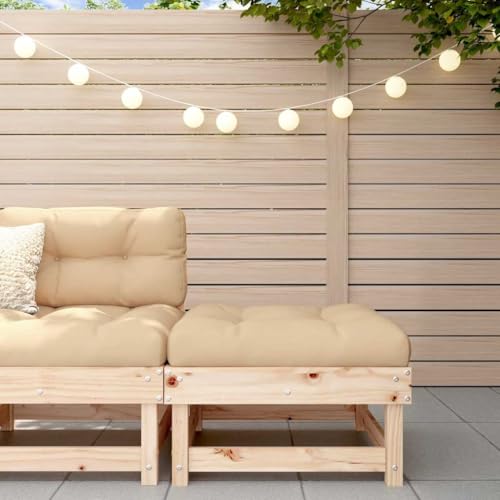 WDGJJFECNMUEHI Garden Stool with Cushion Solid Pine Wood - Rustic Outdoor Bench for Patio, Terrace Garden Sturdy Latte Design, Soft Seat Pad, Modular Style Max Load 110 kg - Easy Assembly WDGJJFECNMUEHI Garden Stool with Cushion Solid Pine Wood - Rustic Outdoor Bench for Patio, Terrace Garden Sturdy Latte Design, Soft Seat Pad, Modular Style Max Load 110 kg - Easy Assembly von WDGJJFECNMUEHI